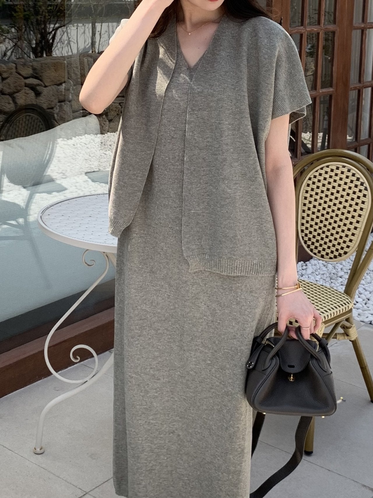 Holgament Artisan Linen Blend Two-Piece Set