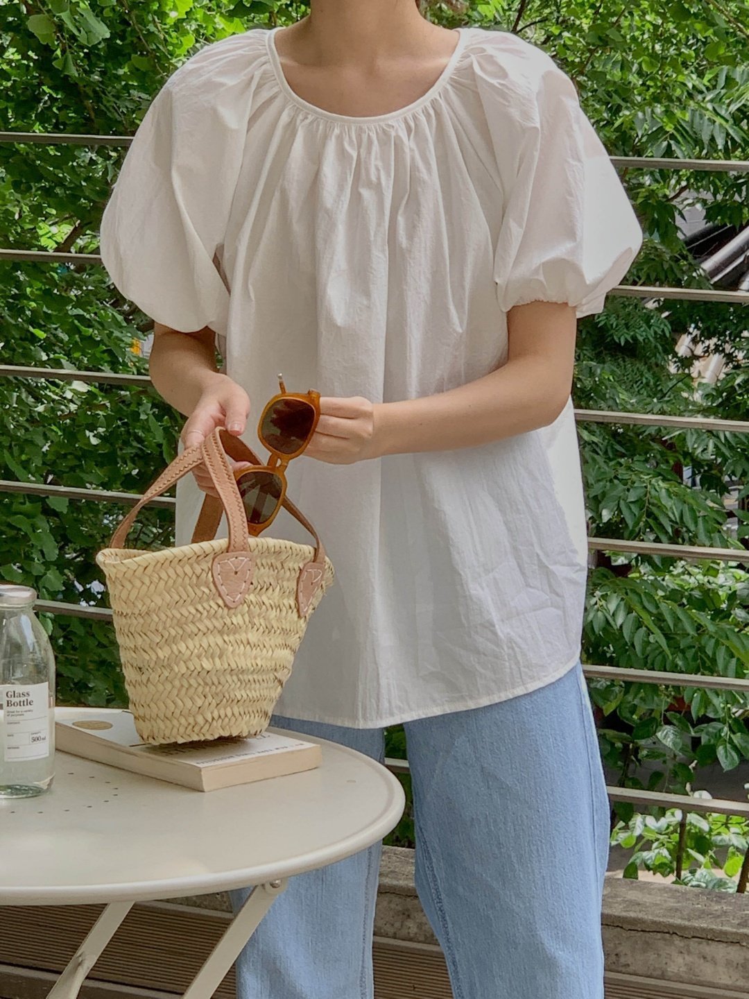 Luxe Shirred Puff Sleeve Blouse
