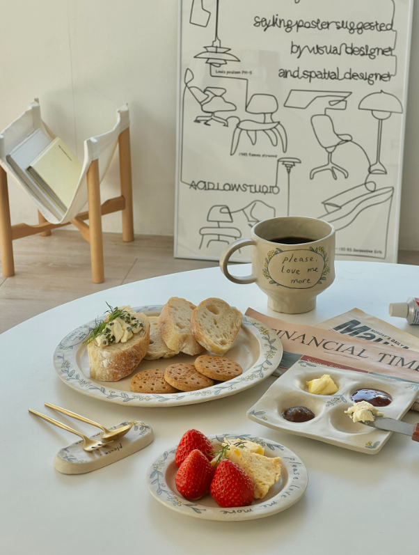 [Handmade Korean Ceramics] Love Me More Egg Tray