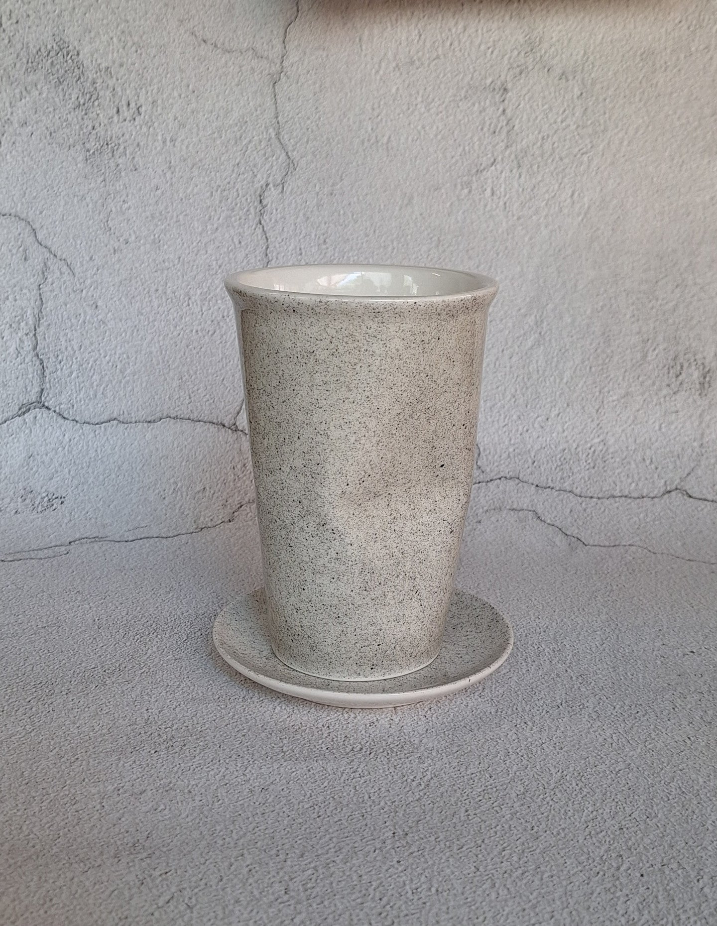 [Handmade Korean Ceramics] Crumpled Silhouette Ice Cup