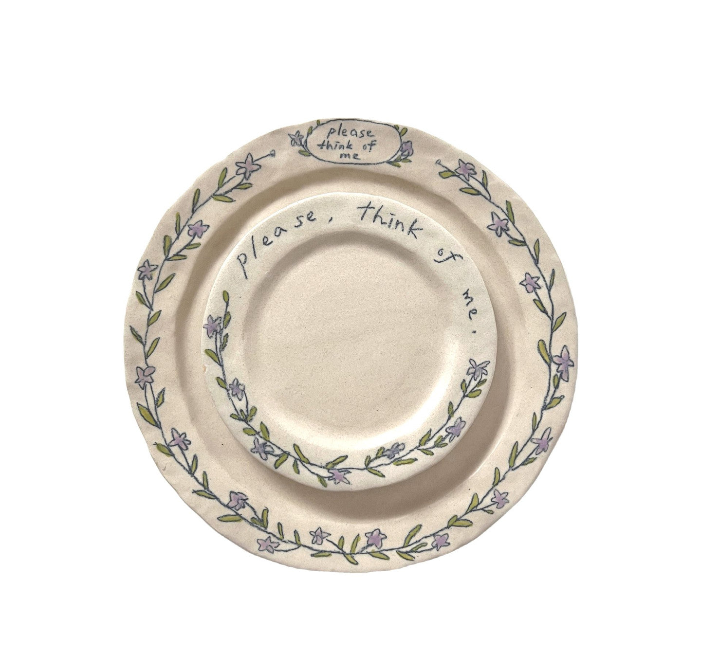 [Handmade Korean Ceramics] Think of me Salad Plate